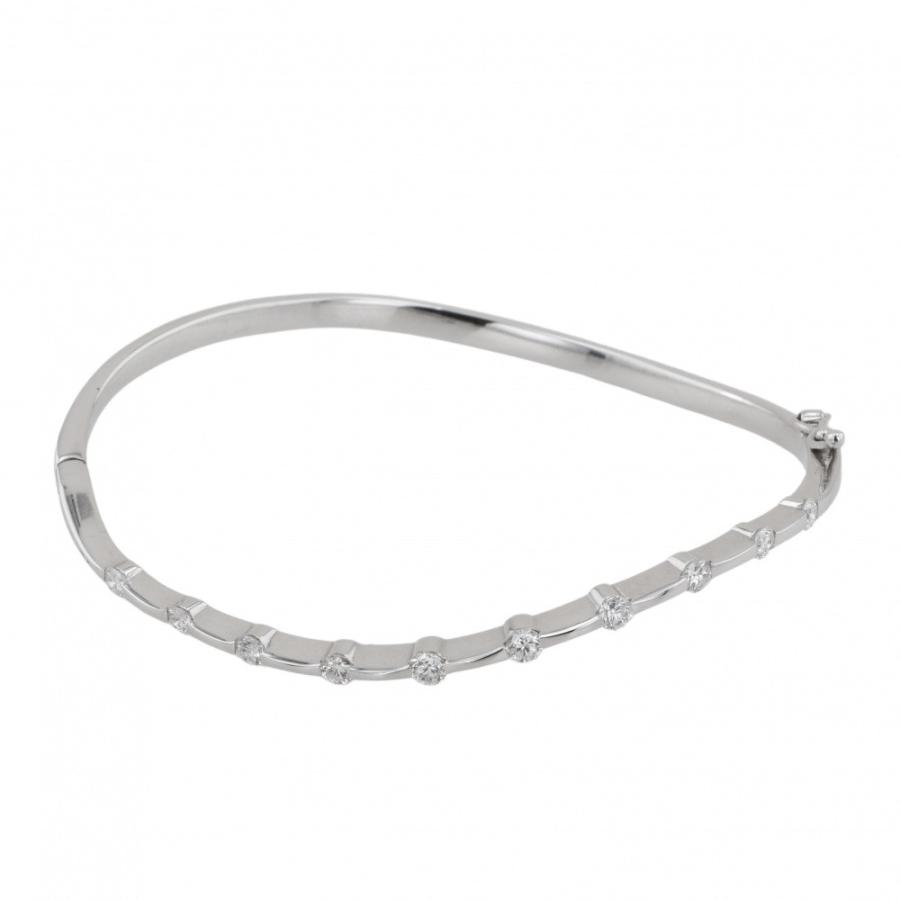 K14WG ブレスレット　ホワイトゴールド K14ホワイトゴールド ダイヤモンド ブレスレット : ジェムキャッスル