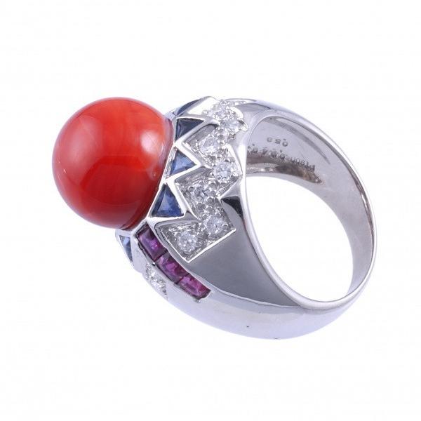【メール便】 PT900 サンゴ ダイヤモンド OTHER リング 【Y3192937142】(112558円)