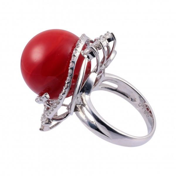 【最終】 PT900 サンゴ ダイヤモンド OTHER リング 【TMF4212497775】(148500円)