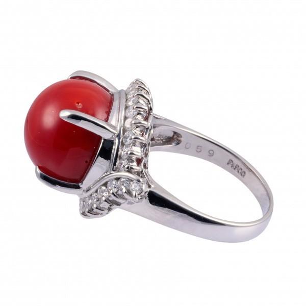 新入荷！ PT900 サンゴ ダイヤモンド OTHER リング 【NAN2481538940】(87480円)