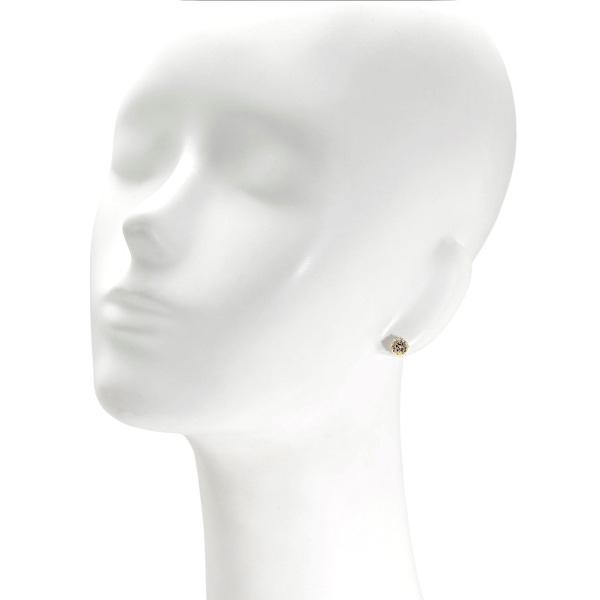 美品　ピアス　ダイヤ　k18 片方　イエローゴールド 18金 ピアス k18 ダイヤモンド 片耳 キャッチのいらないピアス