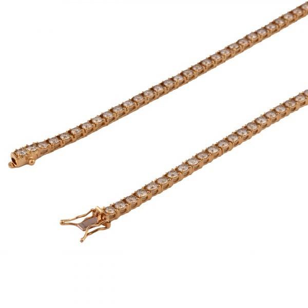 K18イエローゴールド ダイヤモンド テニス ネックレス : ジェム