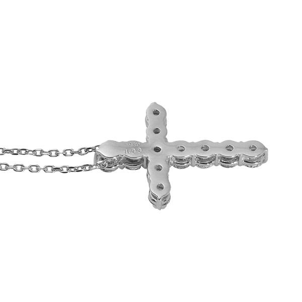 プラチナダイヤクロスネックレス プラチナダイヤモンド クロスネックレス [シエロ 山梨県 中央市