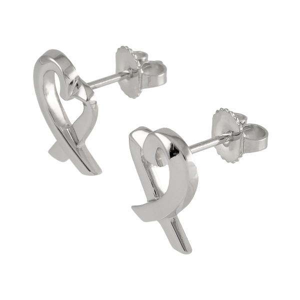TIFFANY&Co.（ティファニー） ラビングハート PT950 ピアス 中古