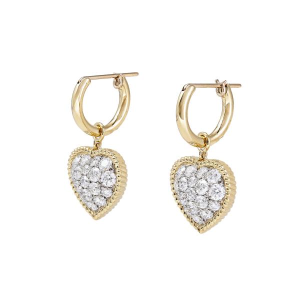 ギメル ハート ハチモチーフ K18YG イエローゴールド PT950