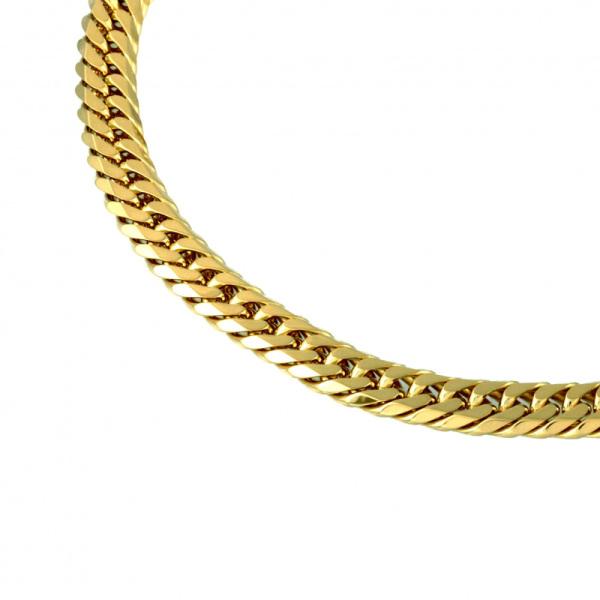 ゆき　② K18イエローゴールド 喜平 ブレスレット ダブル6面 約20cm 約