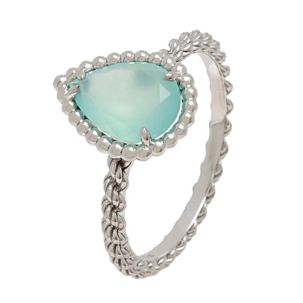 BOUCHERON セルパンボエム リング アクアプレーズ　8号ホワイトゴールド BOUCHERON（ブシュロン） セルパンボエム アクアプレーズ スモール K18