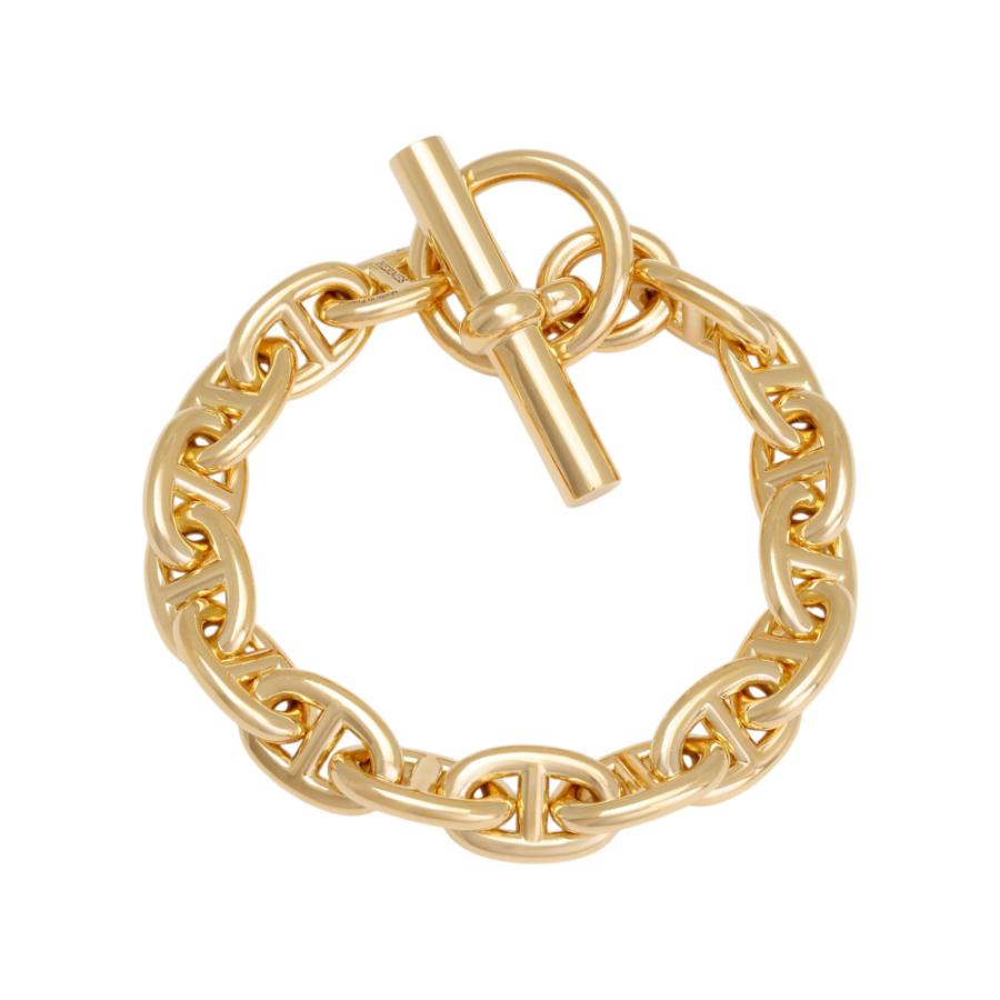 HERMES エルメス シェーヌダンクル PM 16コマ K18イエロー