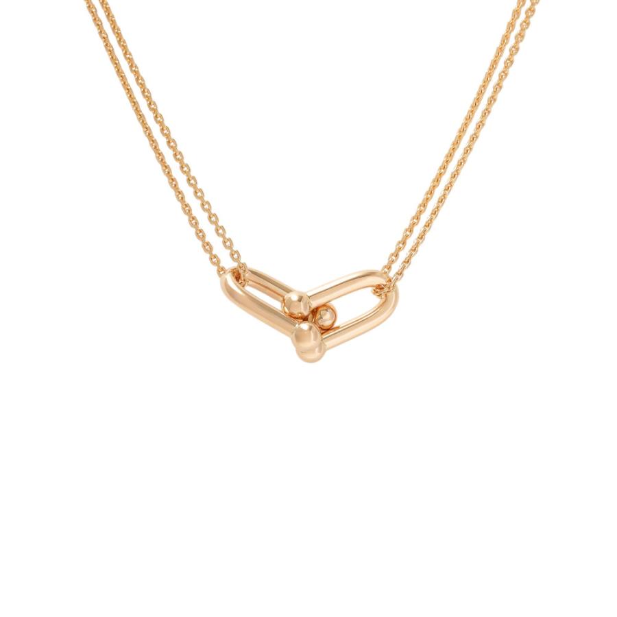 ティファニー ハードウェア ミディアムリンク K18ローズゴールド