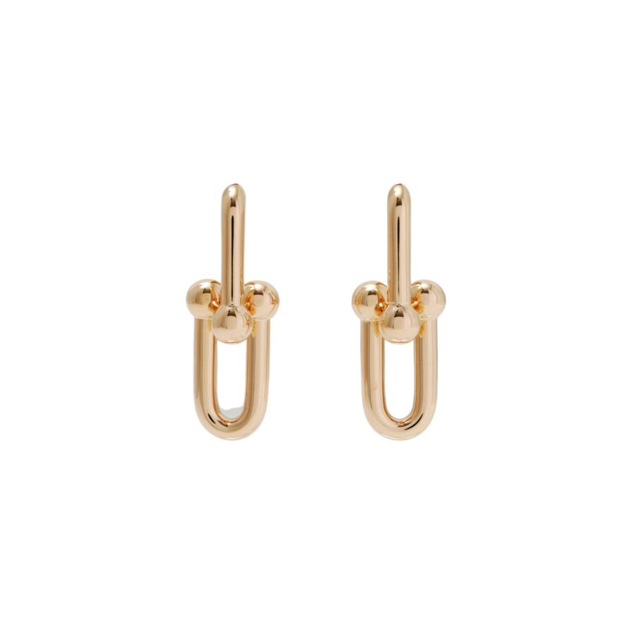 TIFFANY ティファニー ハードウェア18KYGミディアム リンク ピアス