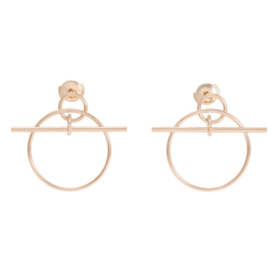 HERMES（エルメス） エシャペ PM K18ピンクゴールド ピアス 中古