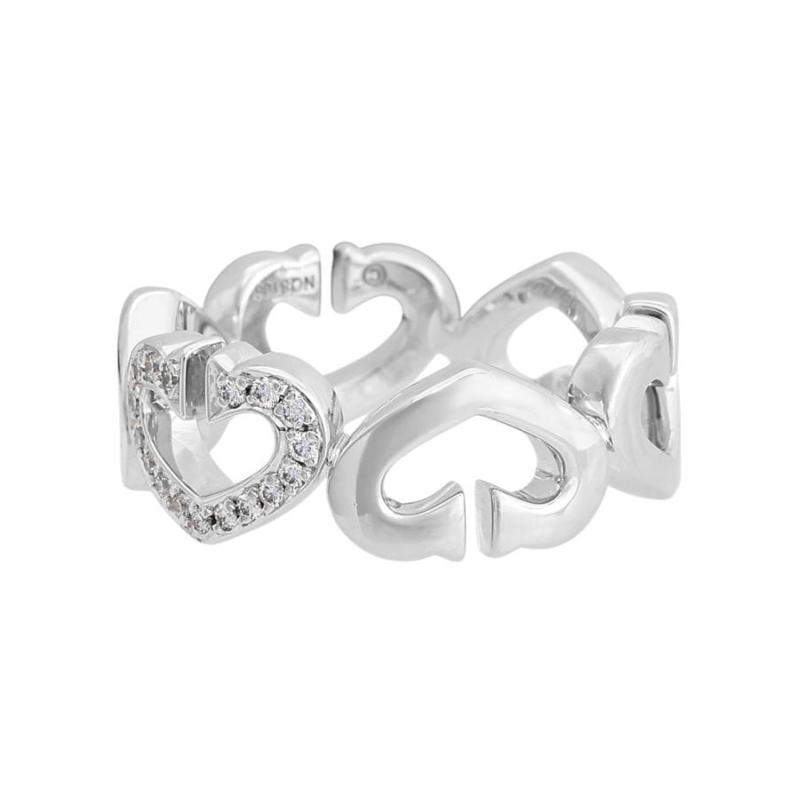 Cartier（カルティエ） Cハート K18ホワイトゴールド リング 中古