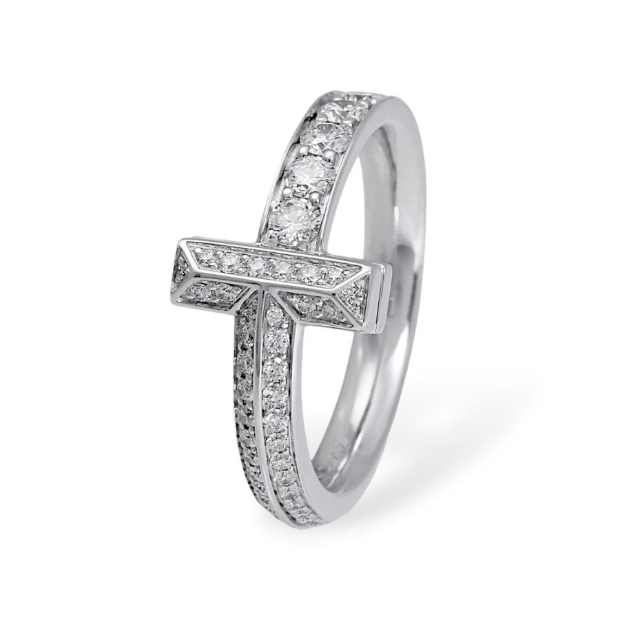 TIFFANY&Co.（ティファニー） T ワン K18ホワイトゴールド リング 中古