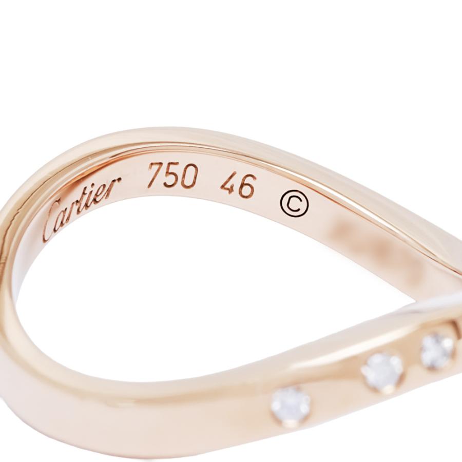 Cartier カルティエ リング ヌーベルバーグ　WG 54（14号）新品同様 Cartier（カルティエ） ヌーベルバーグ K18ピンクゴールド リング 中古
