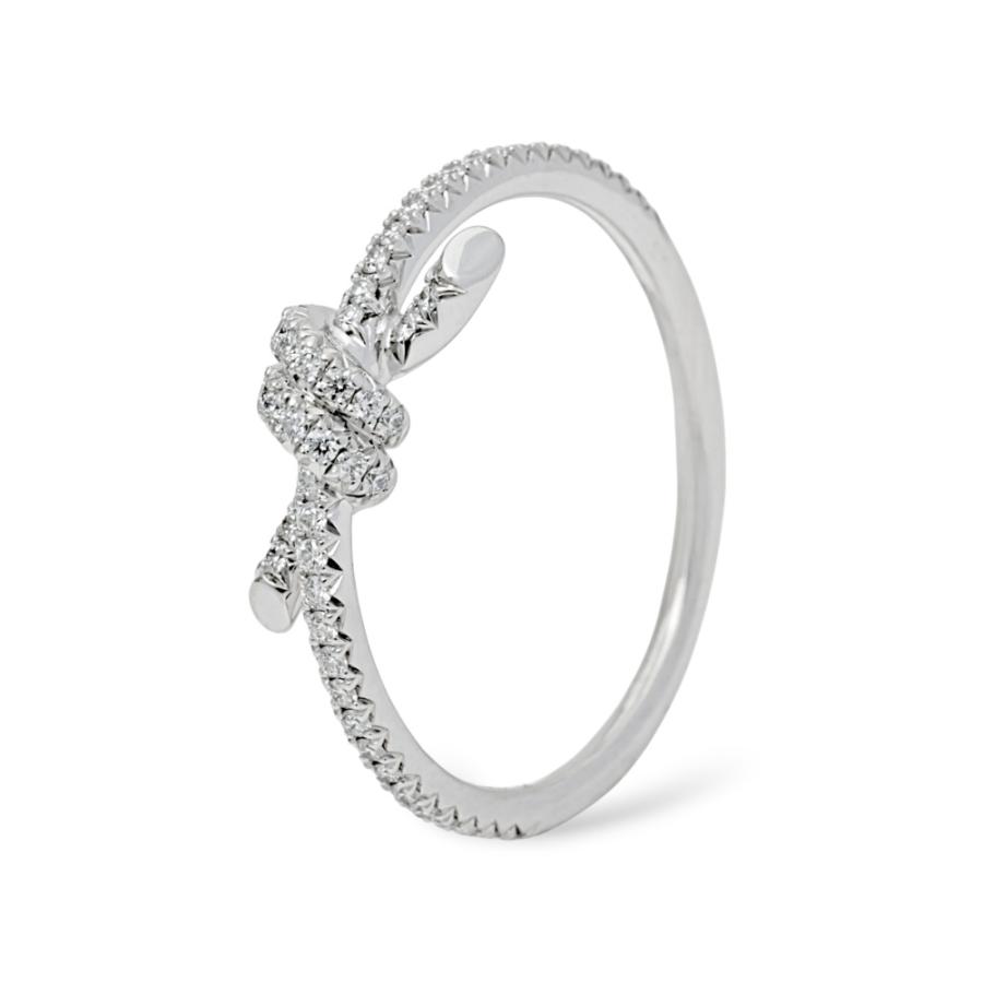 TIFFANY&Co.（ティファニー） ノット K18ホワイトゴールド リング 中古 