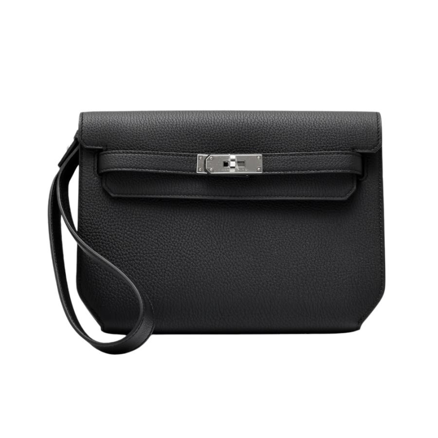 HERMES（エルメス） ケリー デペッシュ トゴ ブラック シルバー金具 G