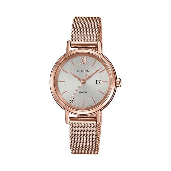 カシオ CASIO シーン ソーラーサファイアモデル SHS-D300PGM-4AJF シルバー文字盤 新品 腕時計 レディース