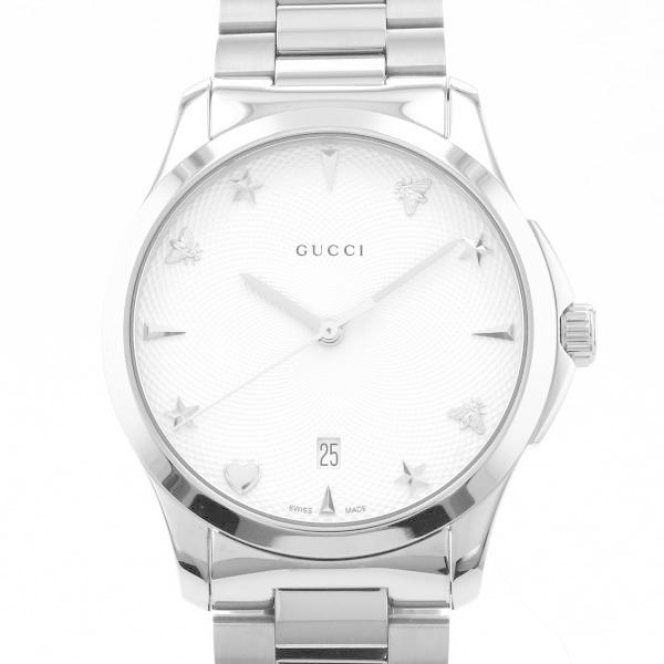 グッチgucci Gタイムレスメンズ腕時計ya シルバー文字盤新品新品腕時計メンズジェムキャッスル腕時計ゆきざき 通販