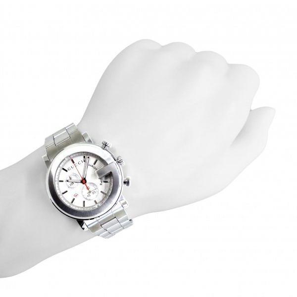 グッチ GUCCI Gクロノ YA101339 ホワイト文字盤 新品 腕時計 メンズ｜gem-castle-yukizaki｜05