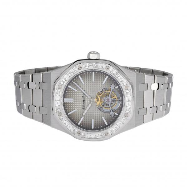 オーデマ・ピゲ AUDEMARS PIGUET ロイヤルオーク トゥールビヨン エクストラシン 26516PT.ZZ.1220PT.01 スモークグレー文字盤 中古 腕時計 メンズ_2