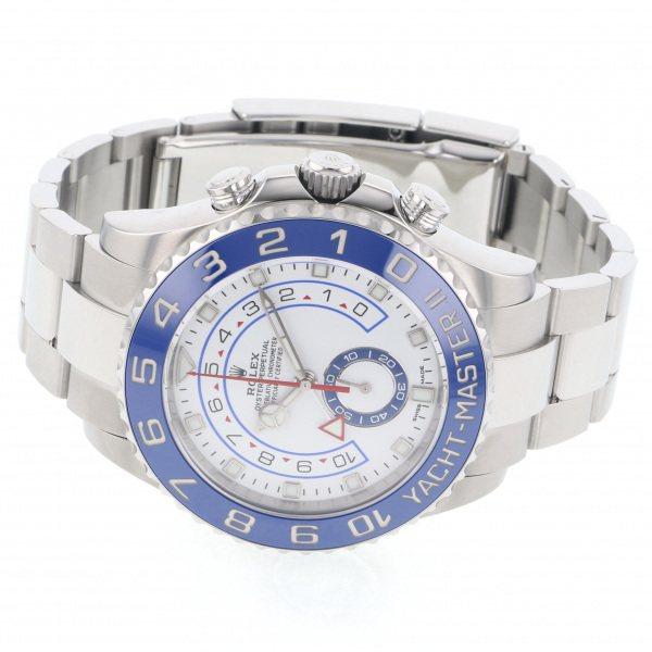 ロレックス ROLEX ヨットマスターII 116680 ホワイト/ベンツ針文字盤 新品 腕時計 メンズ｜gem-castle-yukizaki｜02