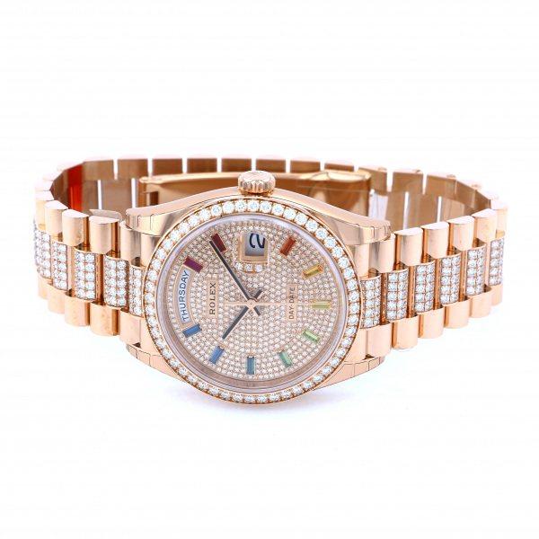デイデイト ロレックス ROLEX 36 レインボー ブレスダイヤ デイデイト ロレックス ROLEX 36 レインボー ブレスダイヤ