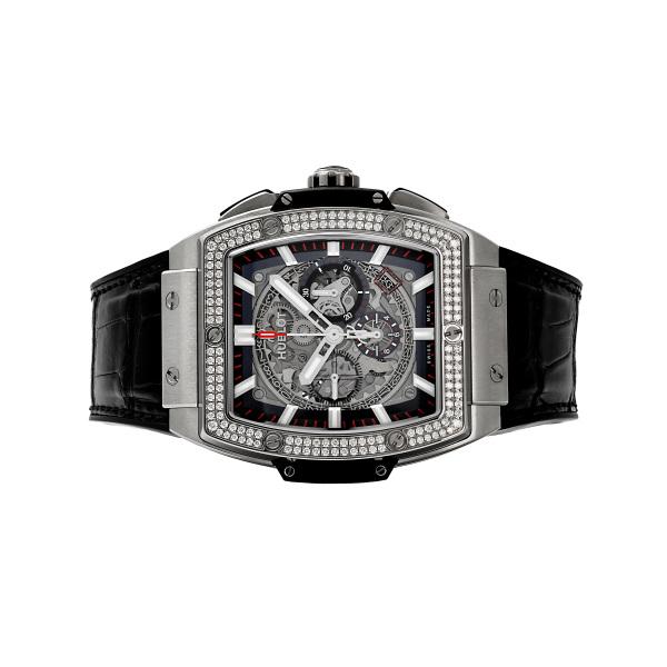 ウブロ HUBLOT スピリット・オブ・ビッグバン チタニウム ダイヤモンド 601.NX.0173.LR.1104 グレー文字盤 中古 腕時計 メンズ｜gem-castle-yukizaki｜02