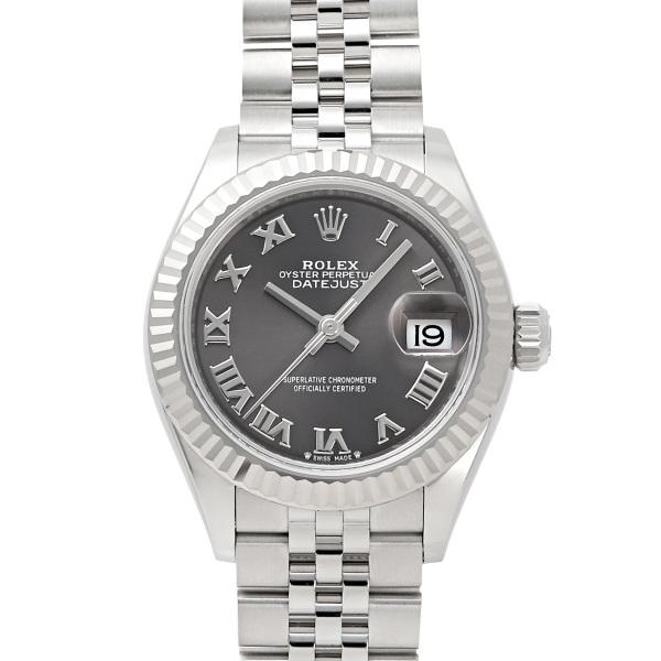 ロレックス ROLEX デイトジャスト 28 279174 ダークグレー/ローマ文字盤 新品 腕時計 レディース :W238150:ジェム ...
