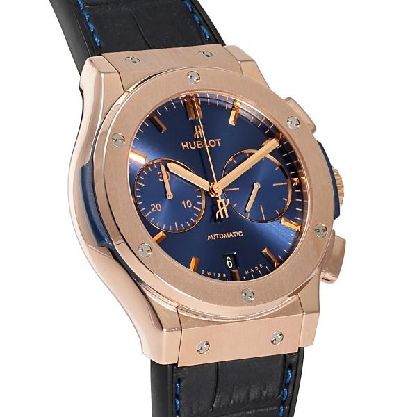 ウブロ HUBLOT クラシックフュージョン クロノグラフ キングゴールド ブルー 521.OX.7180.LR ブルー文字盤 中古 腕時計 メンズ｜gem-castle-yukizaki｜02