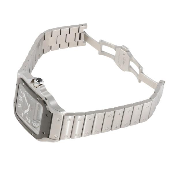 SANTOS DE CARTIER カルティエ Cartier サントス ドゥ ウォッチ LM WSSA0037 グレー文字盤 中古 腕時計 ...