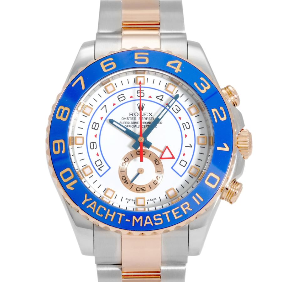 中古腕時計　ロレックス　ヨットマスター ヨットマスターII ロレックス ROLEX 116681 ホワイト/青針文字盤