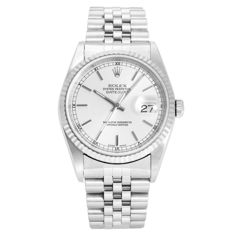 デイトジャスト ロレックス ROLEX 36 16234 シルバ―/バー文字盤 中古