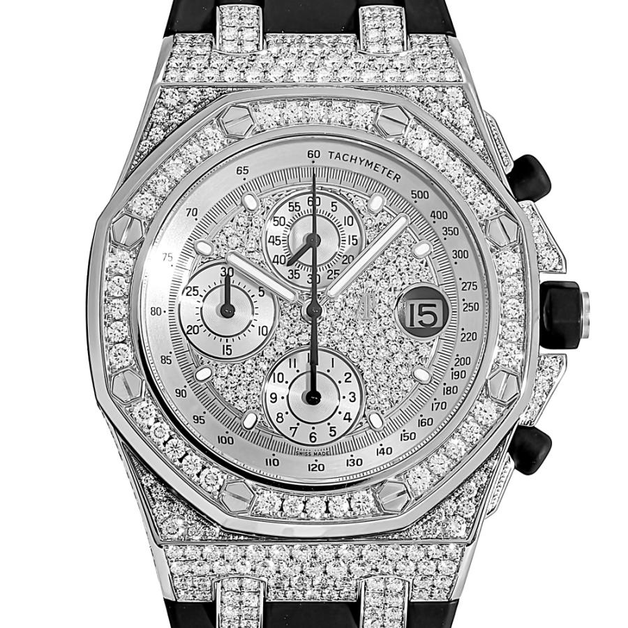 オーデマ・ピゲ AUDEMARS PIGUET ロイヤルオーク オフショア クロノグラフ 26067BC.ZZ.D002CR.01 ホワイトゴールド文字盤 中古 腕時計 メンズ_1