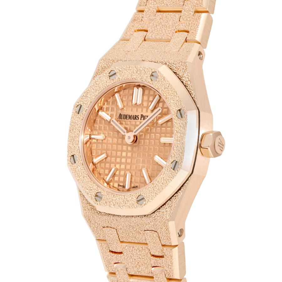 オーデマ・ピゲ AUDEMARS PIGUET ロイヤルオーク ミニ フロステッドゴールド クォーツ 67630OR.GG.1312OR.01 ピンクゴールド文字盤 未使用 腕時計 レディース_3