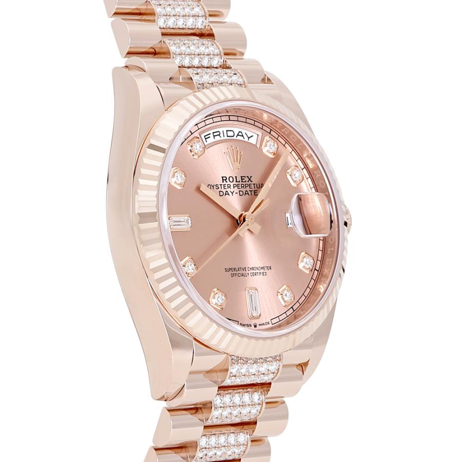 デイデイト ロレックス ROLEX 36 128235A ロゼ/8PD/2PB文字盤 新品