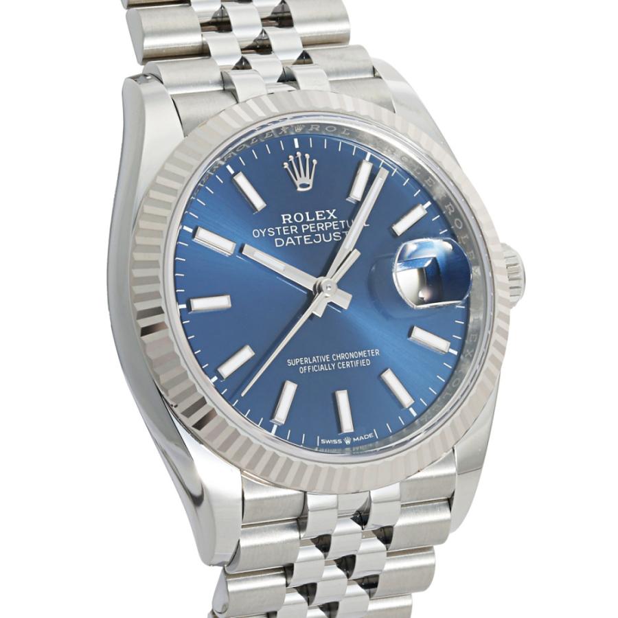 yasu　ロレックス　　126234  ブルーホリコン文字盤 デイトジャスト ロレックス ROLEX 36 126234 ブライトブルー/バー文字