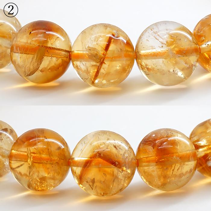 シトリンファントム 10mm ブレスレット ブラジル産 【一点もの】 黄