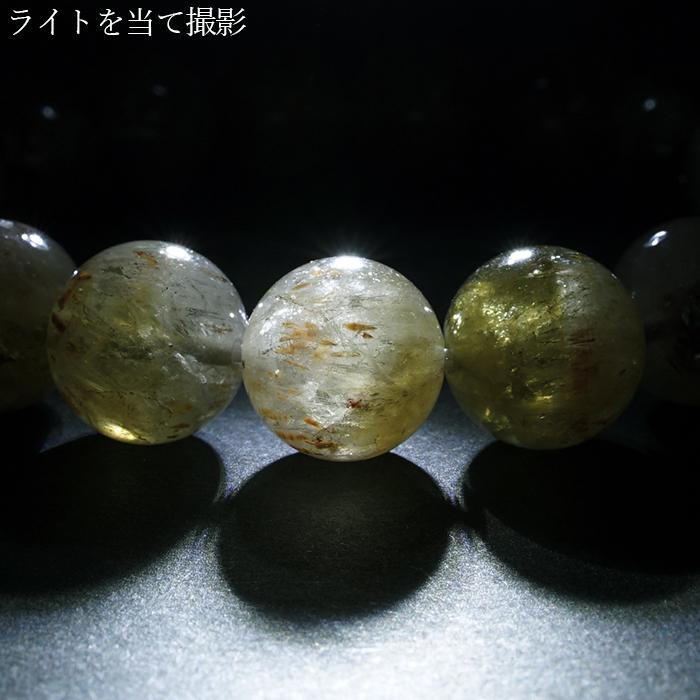 フォリエーテッド マイカインクォーツ〜17.0mm 大玉ブレスレット新品