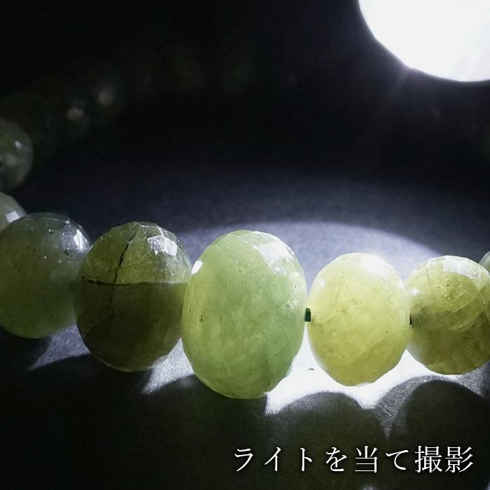 グリーンサファイア ブレスレット カット 【一点もの】 タンザニア産 9