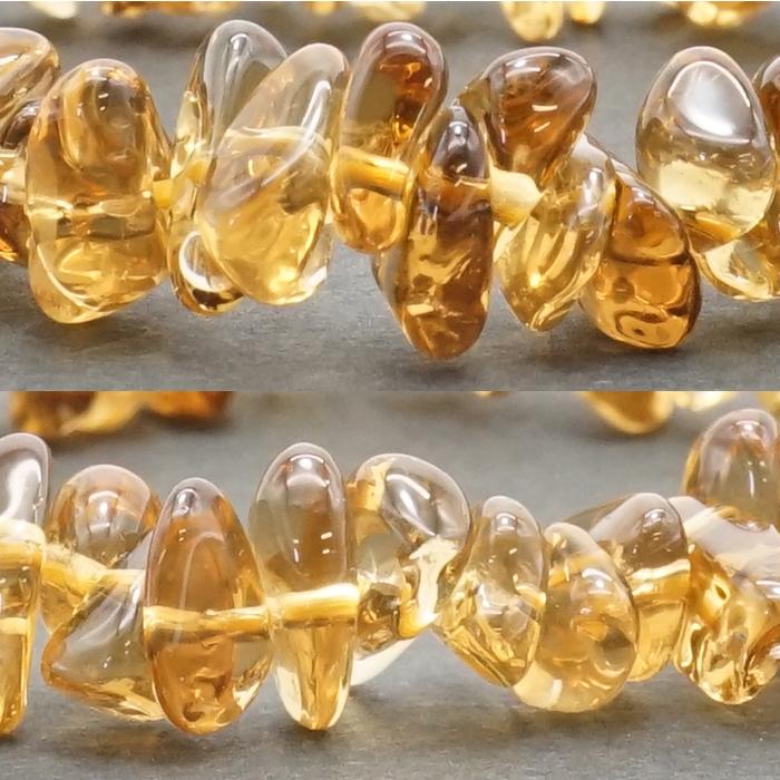 シトリン さざれ ブレスレット 9mm コンゴ産 Citrine 黄水晶 シトリン さざれ ブレスレット 9mm コンゴ産 Citrine 黄水晶