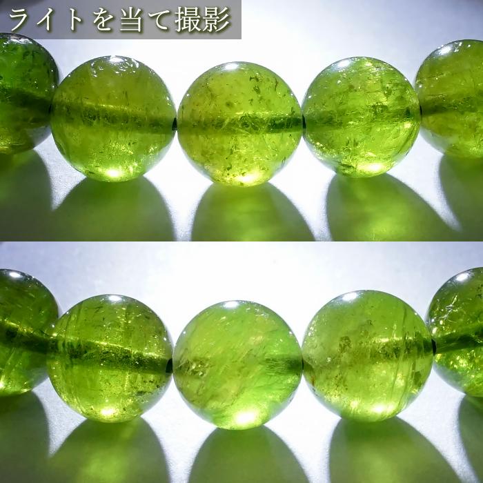 一点物】 グリーントルマリン 9mm ブレスレット ブラジル産 丸玉