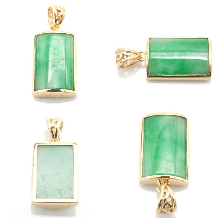 【一点物】 ミャンマー翡翠 ペンダントトップ 4.27ct ミャンマー産 K18の画像