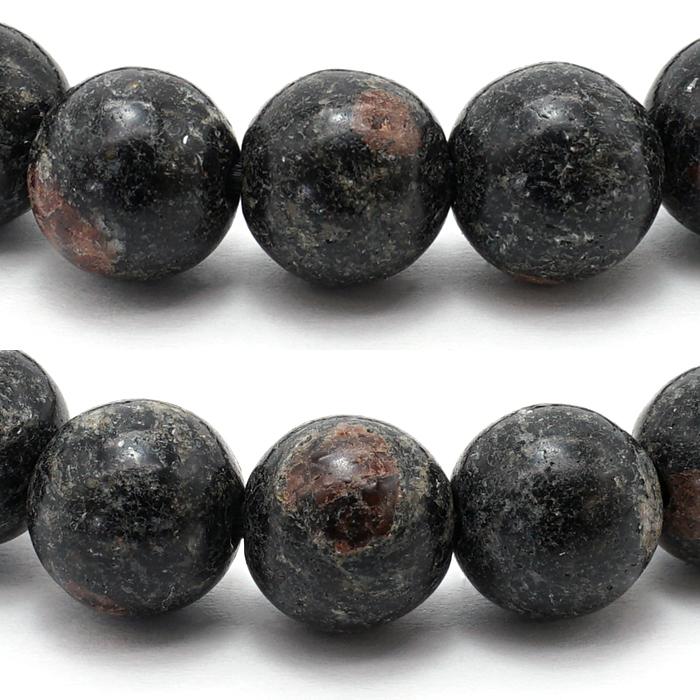 日本の石 ブラックハイドガーネット Sランク ブレスレット 8mm 愛媛県