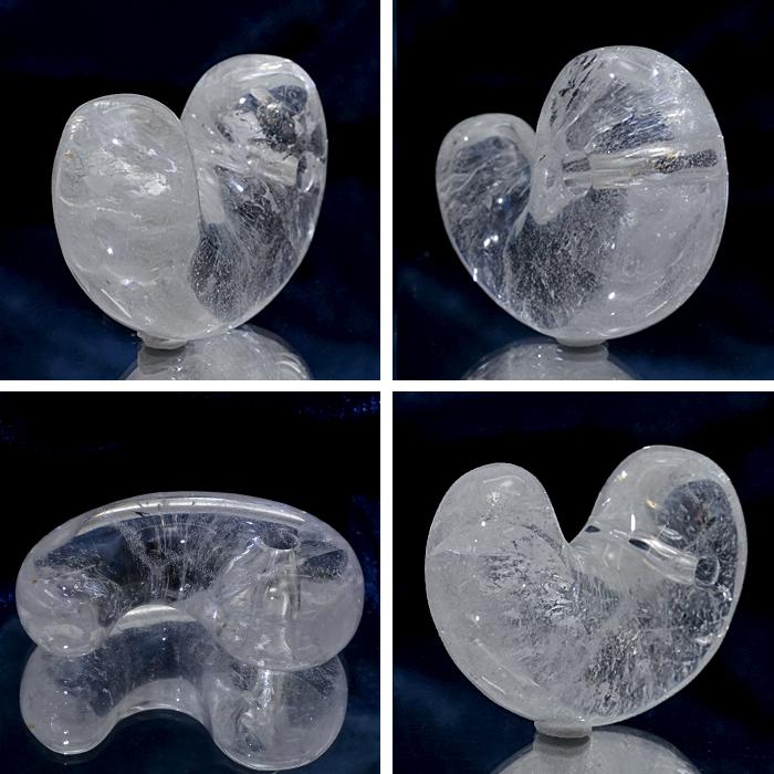 ✳透明感‼️最安値15800円*黒平水晶勾玉 本物鑑別書付　最高峰のパワーストーン 一点物】 山梨黒平水晶 勾玉 24mm 透明 山梨県産 黒平鉱山 日本製 日本