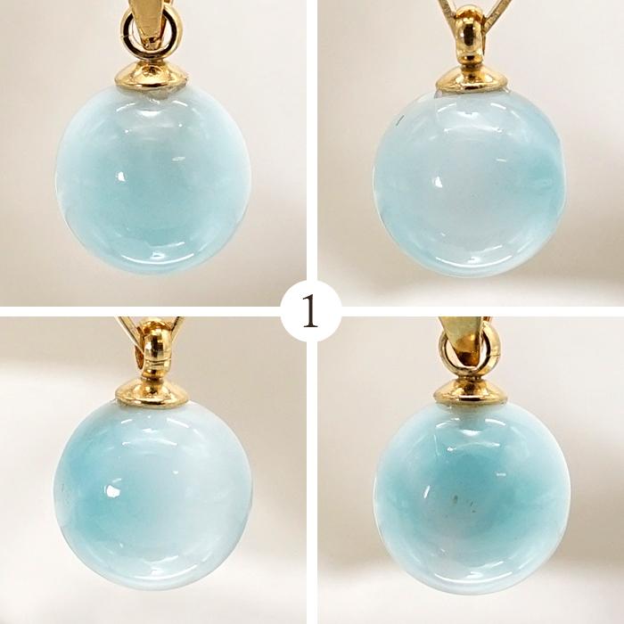 一点物】 ラリマー ペンダントトップ ドミニカ産 日本製 Larimar