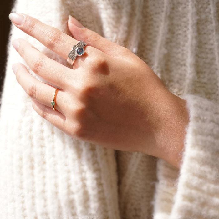 Castle Ring キャッスルリング ひし形 ゴールド K18メッキ 外国 