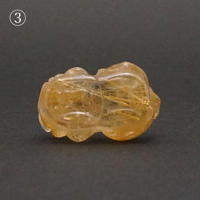 高品質　貔貅入りルチルクォーツ　ブレスレット　ヒキュウ　ひきゅう　5 ゴールドルチル 仕事運 金紅石入り水晶 集中力 向上心