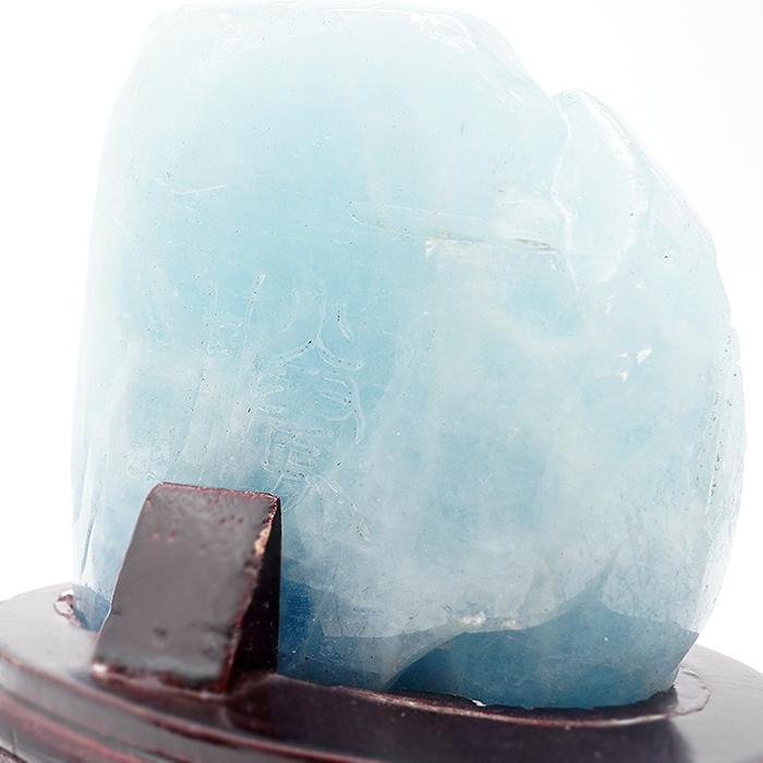 A7人気シール帳 一点もの アクアマリン 風水彫り物 龍 希少 誕生石 3月 ブラジル産 アンティーク 天然石 幸運　彫刻　原石 置物 彫物 風水 ヒーリング 【GMS1521061683】(53625円)