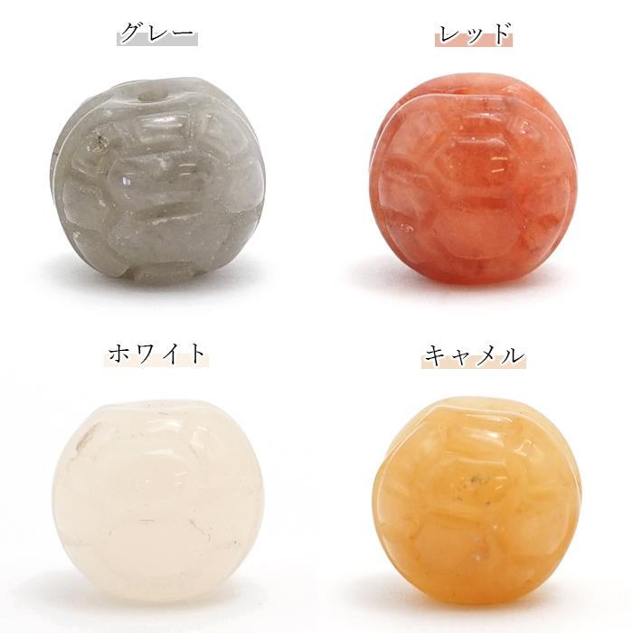 一粒売り 翡翠 ビーズ 亀甲 約12mm ミャンマー産 ルールートン Jade