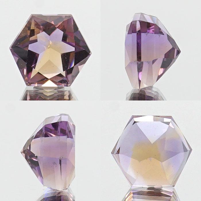 アメトリン ルース 7.80ct 六芒星 ボリビア産 【一点物】 天然石 